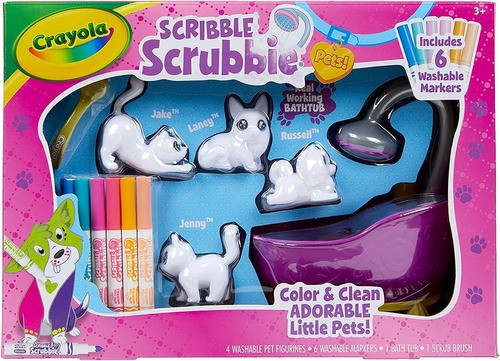 Z Crayola Scribble Scrubbie Pets Tub Set 20 Juguetes Niñas