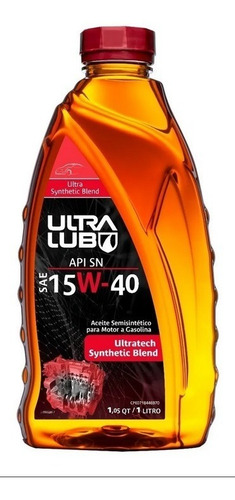 Imagen 1 de 4 de Aceite Semisintético Ultra Lub 15w40 Sellado Garantizado