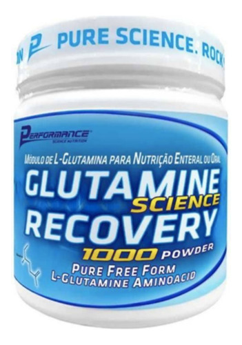 Suplemento Em Pó Performance Nutrition Glutamina Em Pote De 300g