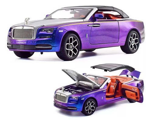 Rolls-royce Limusina Descapotable Miniatura Metal Coche-d