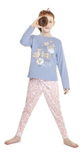 Pijama Infantil Algodón Invierno So Sheep Art 11552 So Pink