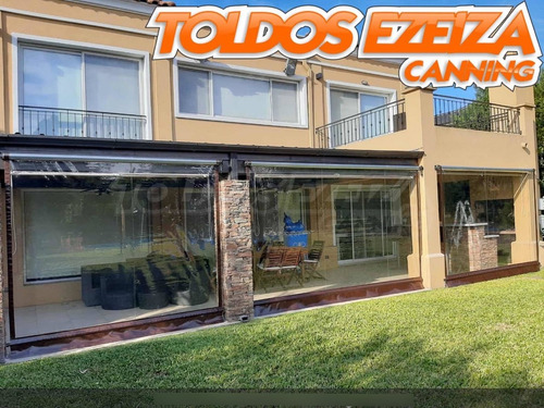Imagen 5 de 10 de Toldo Vertical Transparente Kit Sin Instalacion 3 X 2.5