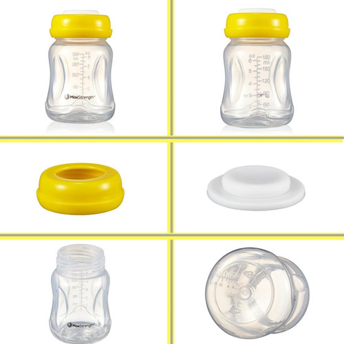 Botellas De Leche Materna 6pc Conjunto De Fugas Con Tapas A