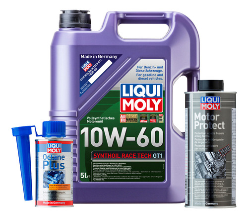 Kit 10w60 Synthoil Race Octane Plus Motor Protect Liqui Moly