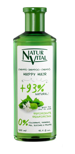 Nv Champu Happy Hair Reforz. Te Verde 300ml