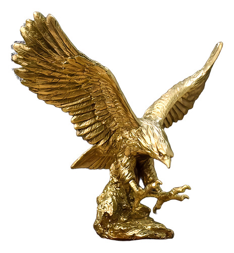 Figura Decorativa Estatua Para Hogar Oficina Aguila 21.5 Cms