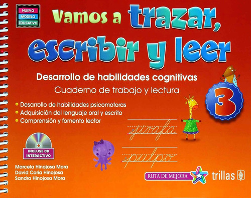 Vamos A Trazar, Escribir Y Leer 3. Preescolar C/cd - Hinojos