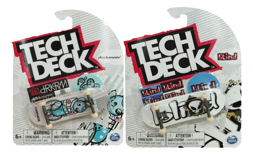 Patinetas Tech Deck Pack Coleccionable Series Dedos Azul Claro Beige