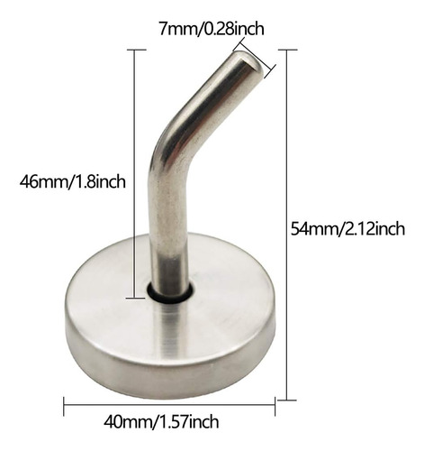 Sipery 4 Ganchos De Acero Inoxidable Para Batas De Montaje E