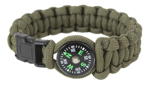 Manilla Paracord Rothco Oliva 8 PuLG Con Brújula