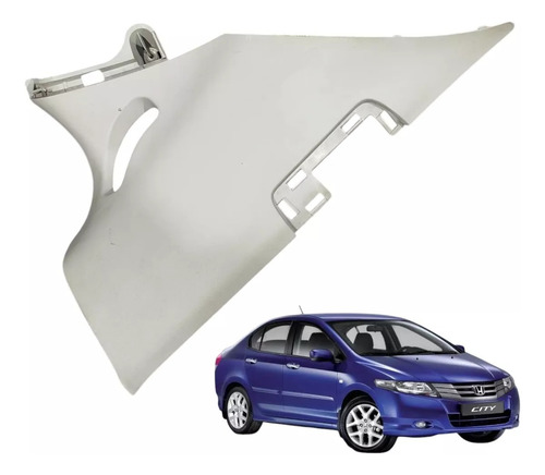 Acabamento Coluna Traseira Esquerda Honda City 2009 2014 Cinza