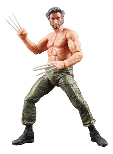 Figura Wolverine Logan Samurai Huge Jackman Articulada X Men