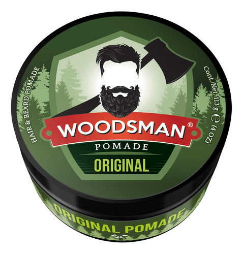 Woodsman® Pomada Para Cabello Y Barba Fijación Original 113g