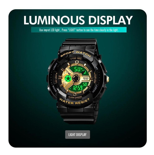 Imagen 7 de 7 de Reloj Skmei 1689 De Dama Dual Time / Alfashop