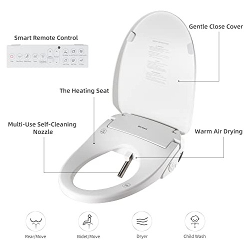 Asiento De Inodoro Bejoan Bidet Electronic X3, Bidé De Agua