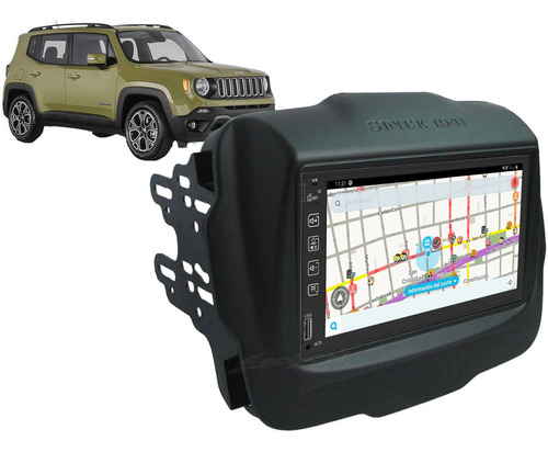 Estereo Para Jeep Renegade 2 Din Pantalla Tactil Mirror Gps