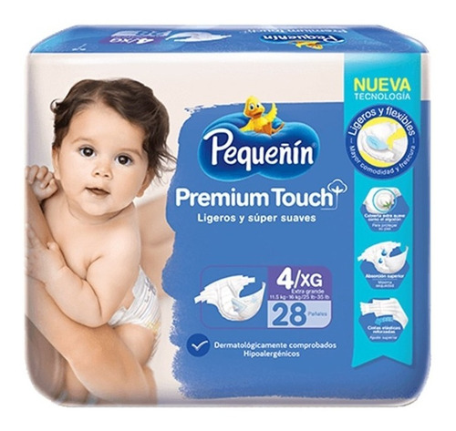 Pañales Pequeñín Touch sin género XG