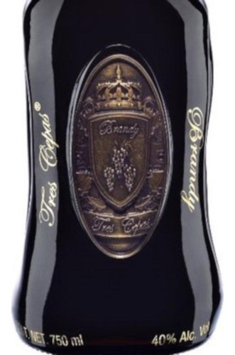 Paquete De 3 Brandy Tres Cepas Gran Reserva 750 Ml