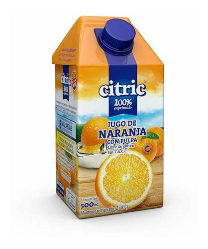 Pack X 3 Unid Jugo  Naranja 500 Cc Citric Jugos P/beber