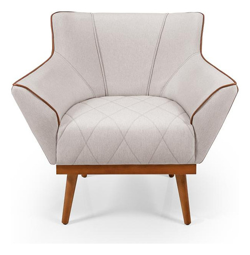 Poltrona Decorativa Compose Yasmin Linho/corissimo