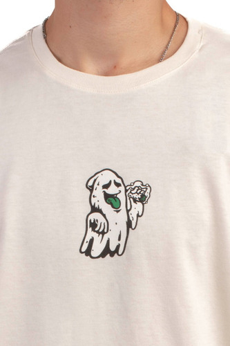 Imagen 2 de 3 de Remera De Hombre Woodoo X Shinsiete 420 - Bone