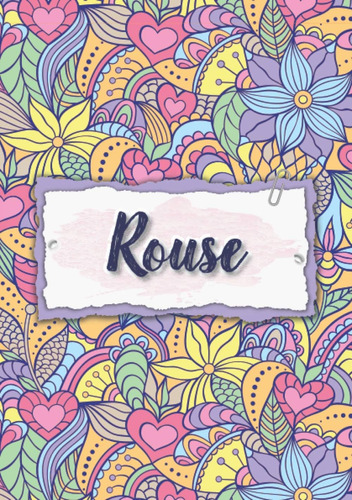 Libro: Rouse: Cuaderno A5 | Nombre Personalizado Rouse | Reg