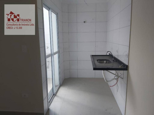 Imagem 3 de 8 de Apartamento Com 2 Dormitórios À Venda, 45 M² Por R$ 300.000,00 - Vila Pires - Santo André/sp - Ap3201