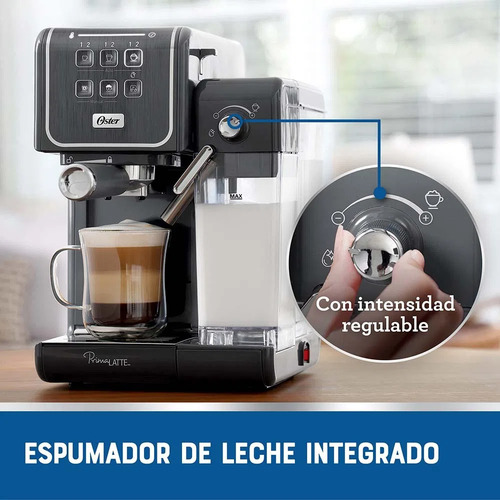 Cafetera Expresso Oster Cappuccino Latte Capsulas Em6801m Color Negro