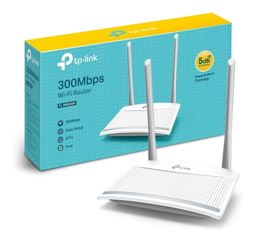 Router Tp Link Wr820n Wi Fi 2.4ghz 300 Mbps 2 Antenas Ipv6