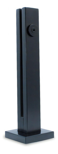 30 Torre Inox 30 Cm ((preto)) Fosco Guarda Corpo Com 1 Furo