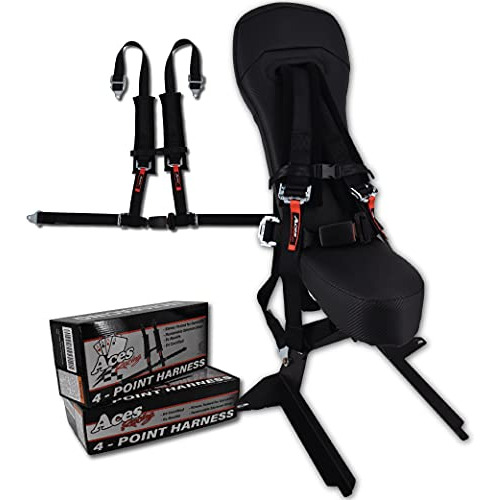 Asiento Antichoque Con Arnés Negro Para Polaris Rzr 2014+rzr
