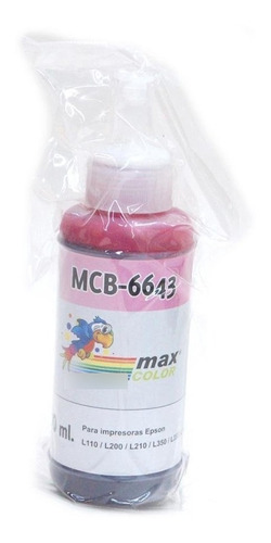 Botella Tinta Maxcolor Compatible Epson Ecotank L555 100ml