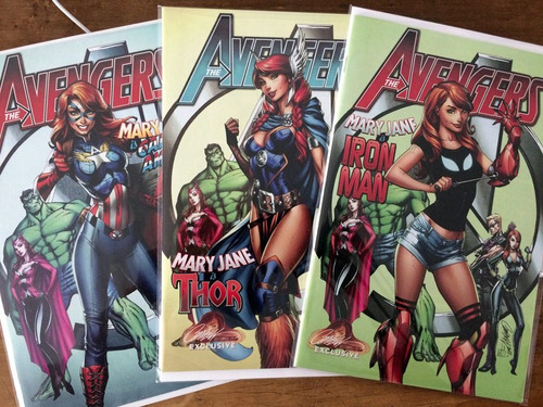 Comic Set - Avengers #8 Scott Campbell Mary Jane A B C