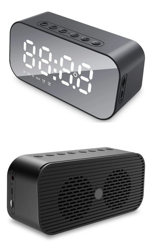 Parlante Reloj Digital Bluetooth Alarma Fm Usb Recargable