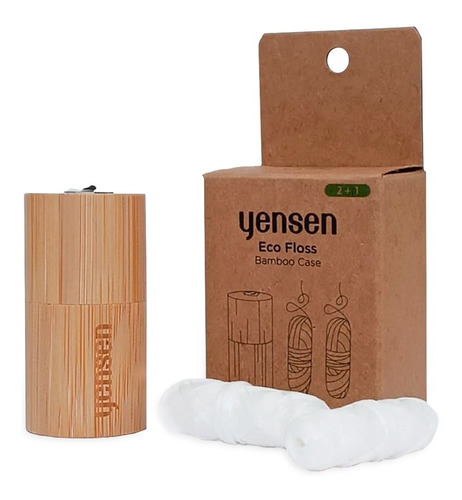 Hilo Dental Biodegradable + Envase Bambú Yensen Eco Floss