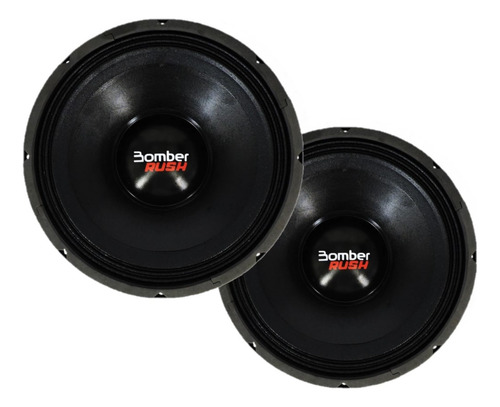 2 Woofer Profissional Bomber Rush 15 2.0k 1000 Rms 4 Ohms
