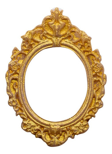 Imagem 4 de 4 de Molde Forma Silicone Moldura Oval Vintage Ib-1795