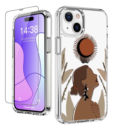 Luhouri Funda Para iPhone 15 Con Protector De Pantalla Y De