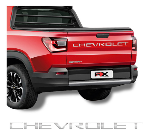 Adesivo Faixa Traseira Chevrolet Montana 2022 2023 Resinado