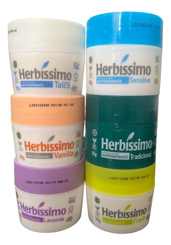 6 Un Desodorante Herbissimo Diversas Fragrâncias