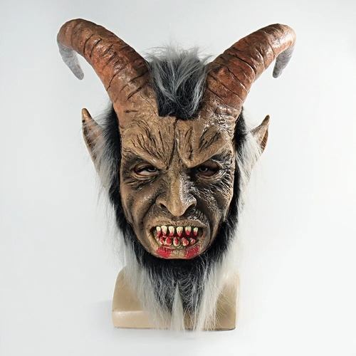Mascara Halloween Demonio Látex