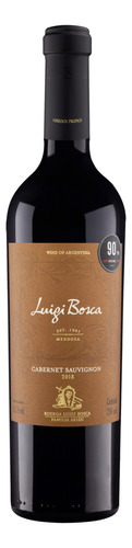 Vinho Argentino Tinto Seco Luigi Bosca Cabernet Sauvignon Mendoza Garrafa 750ml