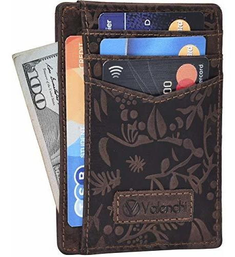 Valenchi - Front Pocket Minimalist Rfid Wallet Para 24myc