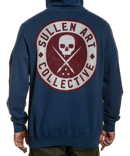 Hoodie Buzo Sullen Art Collective Boh Pullover Blueberry 