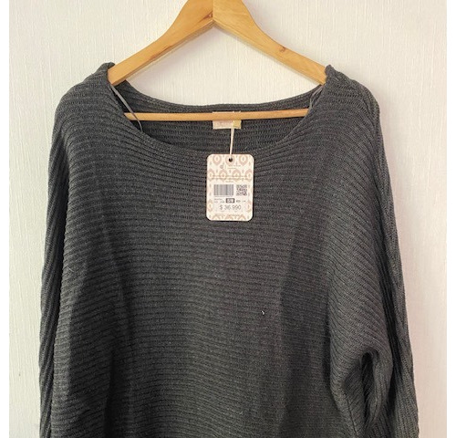 Sweater Umbrale Talla S/m Nuevo Color Marengo/negro