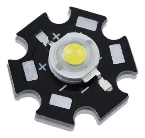 5x Led Smd 3w Amarillo Ambar Con Disipador Acuario Pecera