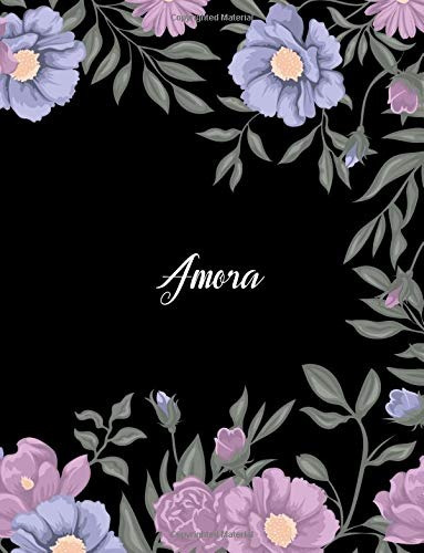 Amora 110 Ruled Pages 55 Sheets 85x11 Inches Climber Flower 