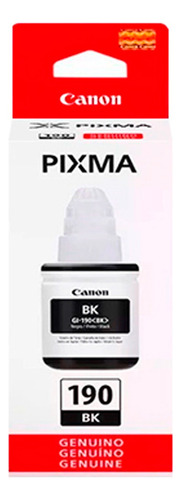 Botella De Tinta Canon Gi-190bk 135 Ml Negro