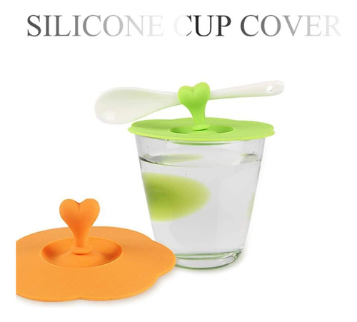 6 Fundas De Vidrio De Silicona Para Tazas, Tapas, Reutilizab