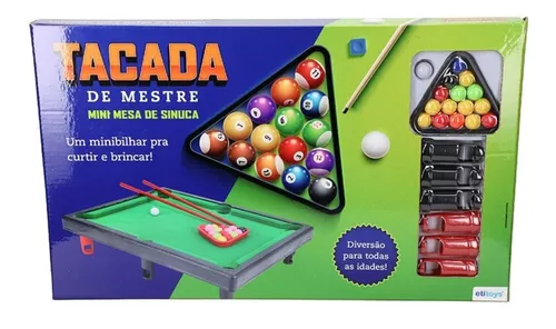 Mini Mesa De Sinuca Bilhar Snooker Portatil Jogo Brinquedo